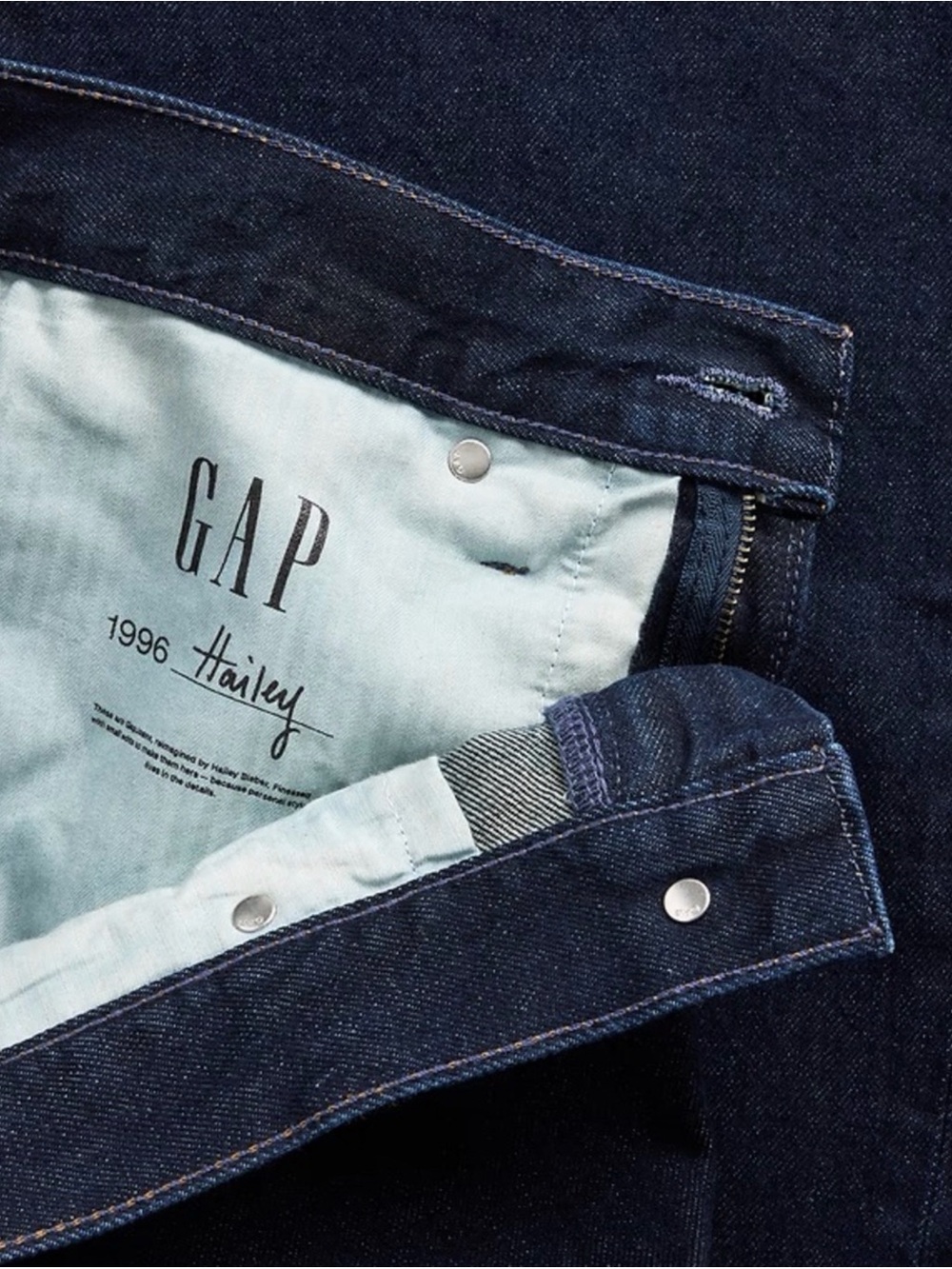 GAP x Hailey Beiber extra baggy Jeans in indigo Denim 27/4R NWT sold out online